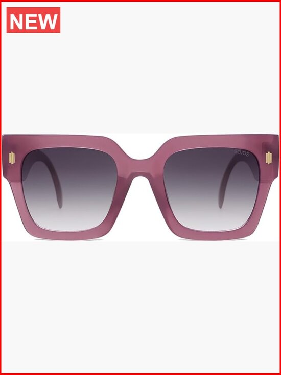 Vintage Oversized Square Sunglasses UV400 Protection